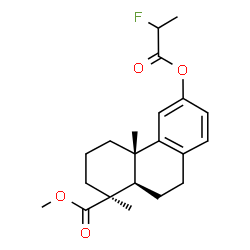 ChemSpider 2D Image | Methyl 12-[(2-fluoropropanoyl)oxy]podocarpa-8,11,13-trien-16-oate | C21H27FO4