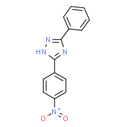 ChemSpider 2D Image | 5-(4-Nitrophenyl)-3-phenyl-1H-1,2,4-triazole | C14H10N4O2