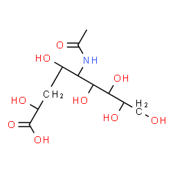 ChemSpider 2D Image | (2S,4S,5R,6R,7S,8R)-5-Acetamido-2,4,6,7,8,9-hexahydroxynonanoic acid | C11H21NO9