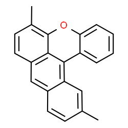 ChemSpider 2D Image | 6,12-Dimethylnaphtho[3,2,1-kl]xanthene | C22H16O