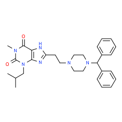 ChemSpider 2D Image | laprafylline | C29H36N6O2