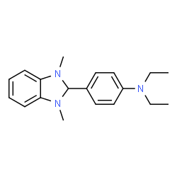 ChemSpider 2D Image | 4-(1,3-Dimethyl-2,3-dihydro-1H-benzimidazol-2-yl)-N,N-diethylaniline | C19H25N3