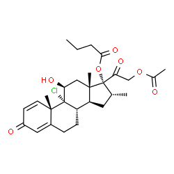 ChemSpider 2D Image | icometasone enbutate | C28H37ClO7