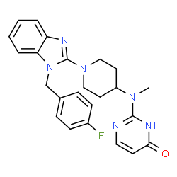 ChemSpider 2D Image | mizolastine | C24H25FN6O