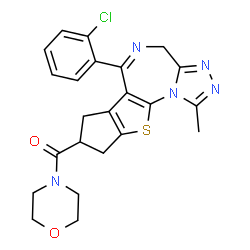 ChemSpider 2D Image | bepafant | C23H22ClN5O2S