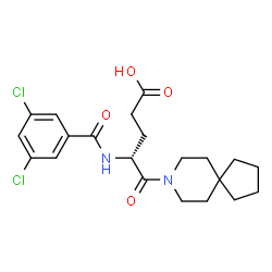 ChemSpider 2D Image | spiroglumide | C21H26Cl2N2O4