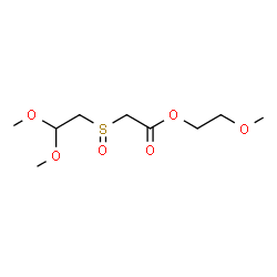 ChemSpider 2D Image | 2-Methoxyethyl [(2,2-dimethoxyethyl)sulfinyl]acetate | C9H18O6S
