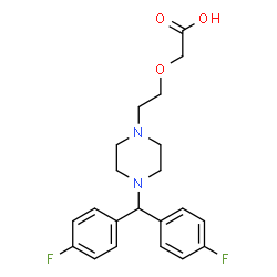 ChemSpider 2D Image | efletirizine | C21H24F2N2O3