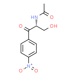 ChemSpider 2D Image | N-[(2R)-3-Hydroxy-1-(4-nitrophenyl)-1-oxo-2-propanyl]acetamide | C11H12N2O5