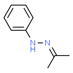 ChemSpider 2D Image | Acetone phenylhydrazone | C9H12N2