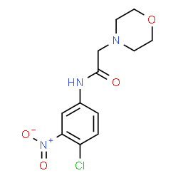 ChemSpider 2D Image | N-(4-Chloro-3-nitrophenyl)-2-(4-morpholinyl)acetamide | C12H14ClN3O4