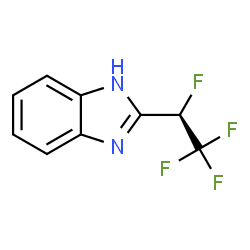 ChemSpider 2D Image | 2-[(1S)-1,2,2,2-Tetrafluoroethyl]-1H-benzimidazole | C9H6F4N2