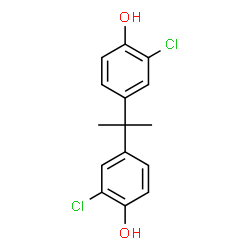 ChemSpider 2D Image | 4,4'-Isopropylidenebis[2-chlorophenol] | C15H14Cl2O2