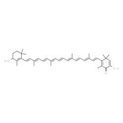 ChemSpider 2D Image | 3,4'-Dihydroxy-2,3-didehydro-beta,beta-caroten-4-one | C40H52O3