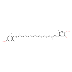 ChemSpider 2D Image | 3,3'-Dihydroxy-2,3-didehydro-beta,beta-caroten-4-one | C40H52O3