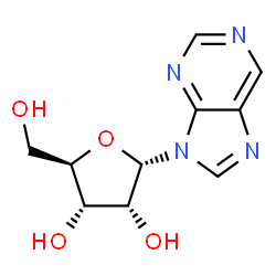 ChemSpider 2D Image | 9-(alpha-D-Ribofuranosyl)-9H-purine | C10H12N4O4