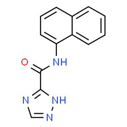 ChemSpider 2D Image | N-(1-Naphthyl)-1H-1,2,4-triazole-3-carboxamide | C13H10N4O