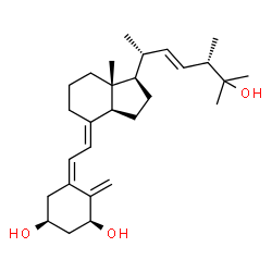 ChemSpider 2D Image | (1S,3S,5Z,7E,22E)-9,10-Secoergosta-5,7,10,22-tetraene-1,3,25-triol | C28H44O3