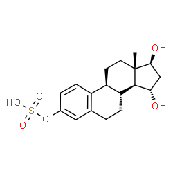 ChemSpider 2D Image | (15alpha,17beta)-15,17-Dihydroxyestra-1,3,5(10)-trien-3-yl hydrogen sulfate | C18H24O6S
