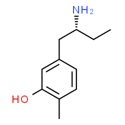 ChemSpider 2D Image | 5-[(2R)-2-Aminobutyl]-2-methylphenol | C11H17NO