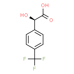 ChemSpider 2D Image | (2R)-Hydroxy[4-(trifluoromethyl)phenyl]acetic acid | C9H7F3O3
