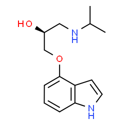 ChemSpider 2D Image | (-)-pindolol | C14H20N2O2