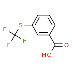 ChemSpider 2D Image | 3-(Trifluoromethylthio)benzoic acid | C8H5F3O2S