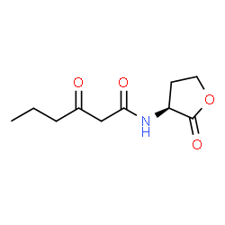 ChemSpider 2D Image | N-(-Ketocaproyl)-L-homoserine lactone | C10H15NO4