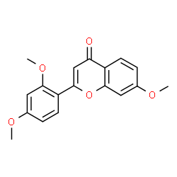 ChemSpider 2D Image | 2',4',7-trimethoxyflavone | C18H16O5