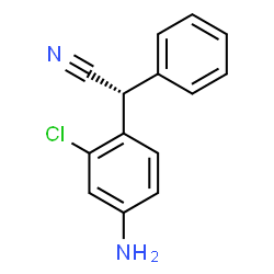 ChemSpider 2D Image | (2R)-(4-Amino-2-chlorophenyl)(phenyl)acetonitrile | C14H11ClN2
