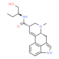 ChemSpider 2D Image | (8alpha)-N-[(2S)-1-Hydroxy-2-butanyl]-6-methyl-9,10-didehydroergoline-8-carboxamide | C20H25N3O2