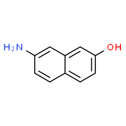 ChemSpider 2D Image | 2-amino-7-naphthol | C10H9NO