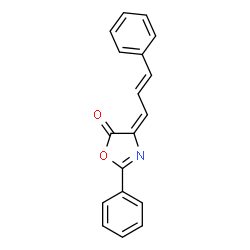 ChemSpider 2D Image | 2-phenyl-4-(3-phenylprop-2-enylidene)-4,5-dihydro-1,3-oxazol-5-one | C18H13NO2