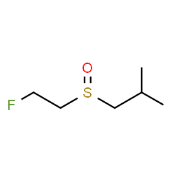 ChemSpider 2D Image | 1-[(2-Fluoroethyl)sulfinyl]-2-methylpropane | C6H13FOS