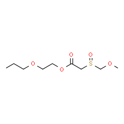 ChemSpider 2D Image | 2-Propoxyethyl [(methoxymethyl)sulfinyl]acetate | C9H18O5S