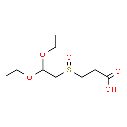 ChemSpider 2D Image | 3-[(2,2-Diethoxyethyl)sulfinyl]propanoic acid | C9H18O5S