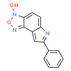 ChemSpider 2D Image | 7-Phenyl-3H-[1,2,5]oxadiazolo[3,4-e]indol-3-ol | C14H9N3O2