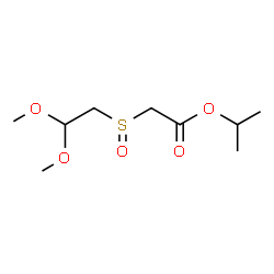 ChemSpider 2D Image | Isopropyl [(2,2-dimethoxyethyl)sulfinyl]acetate | C9H18O5S