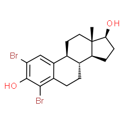 ChemSpider 2D Image | 2,4-Dibromoestradiol | C18H22Br2O2