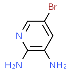 ChemSpider 2D Image | 5-brompyridin-2,3-diamin | C5H6BrN3
