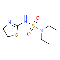 ChemSpider 2D Image | N'-(4,5-Dihydro-1,3-thiazol-2-yl)-N,N-diethylsulfuric diamide | C7H15N3O2S2