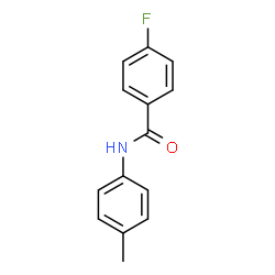 ChemSpider 2D Image | 4-Fluoro-N-(4-methylphenyl)benzamide | C14H12FNO