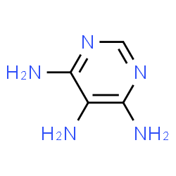 ChemSpider 2D Image | 4,5,6-Pyrimidinetriamine | C4H7N5