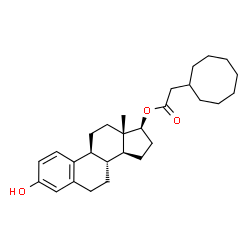 ChemSpider 2D Image | Estradiol cyclooctyl acetate | C28H40O3