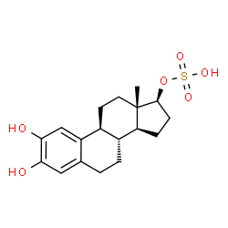ChemSpider 2D Image | (17beta)-2,3-Dihydroxyestra-1(10),2,4-trien-17-yl hydrogen sulfate | C18H24O6S