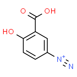 ChemSpider 2D Image | 3-Carboxy-4-hydroxybenzenediazonium | C7H5N2O3