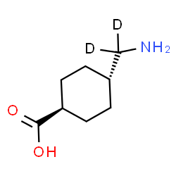 ChemSpider 2D Image | trans-4-[Amino(~2~H_2_)methyl]cyclohexanecarboxylic acid | C8H13D2NO2