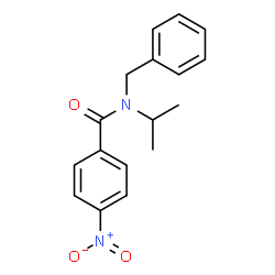 ChemSpider 2D Image | N-Benzyl-N-isopropyl-4-nitrobenzamide | C17H18N2O3
