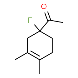 ChemSpider 2D Image | 1-(1-Fluoro-3,4-dimethyl-3-cyclohexen-1-yl)ethanone | C10H15FO