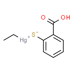 ChemSpider 2D Image | Ethylmercury(1+) 2-carboxybenzenethiolate | C9H10HgO2S